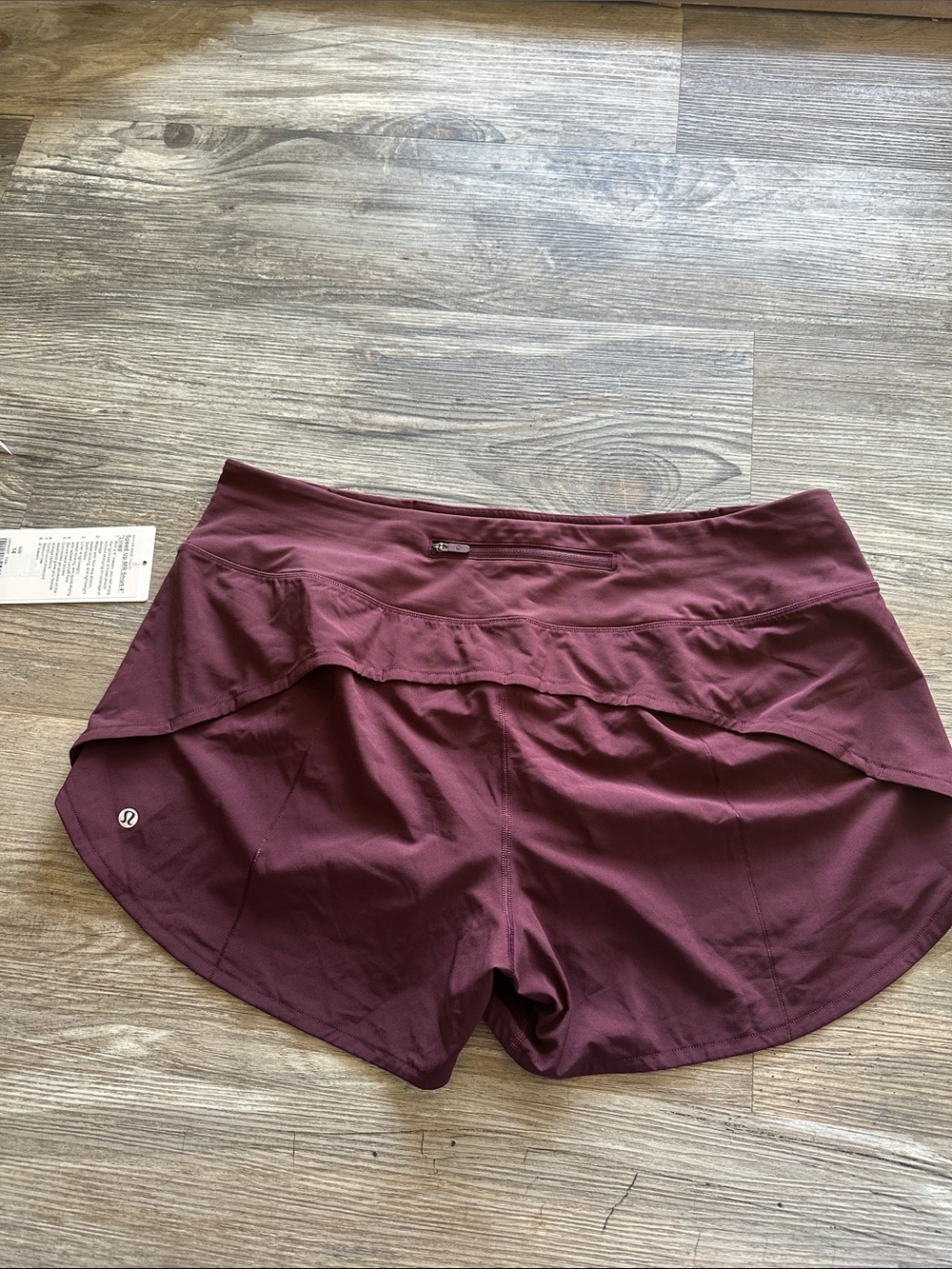 Lululemon Speed Up Short Long *4" Updated Fit Cassis Sz 14 - Picture 4 of 7